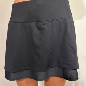 Athleta Black Skater Mini Skirt Tiered Athletic